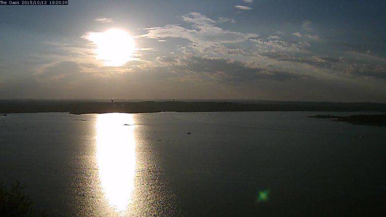 Lake Travis webcam, October 12, 2015 5:25 PM CT