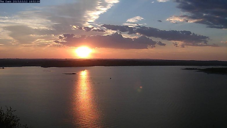 Lake Travis webcam, October 12, 2015 6:00 PM CT