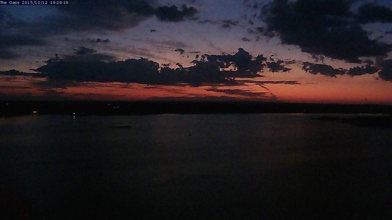 Lake Travis webcam, October 12, 2015 6:35 PM CT