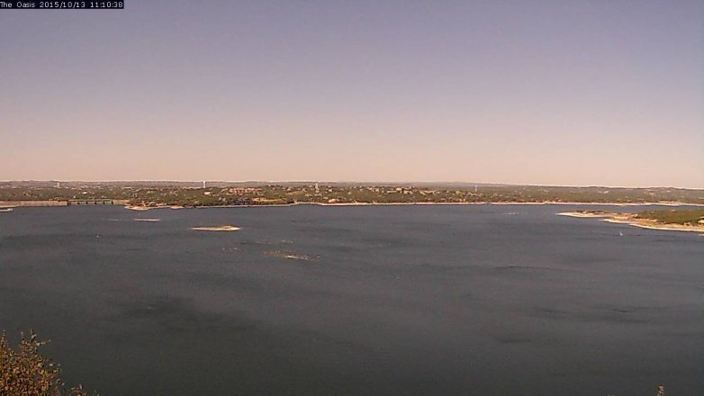 Lake Travis webcam, October 13, 2015 10:15 AM CT