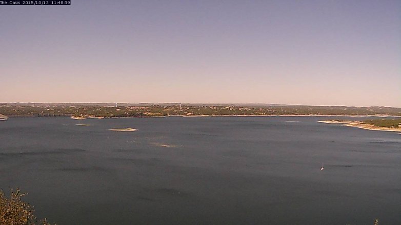 Lake Travis webcam, October 13, 2015 10:55 AM CT