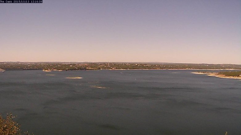 Lake Travis webcam, October 13, 2015 11:25 AM CT