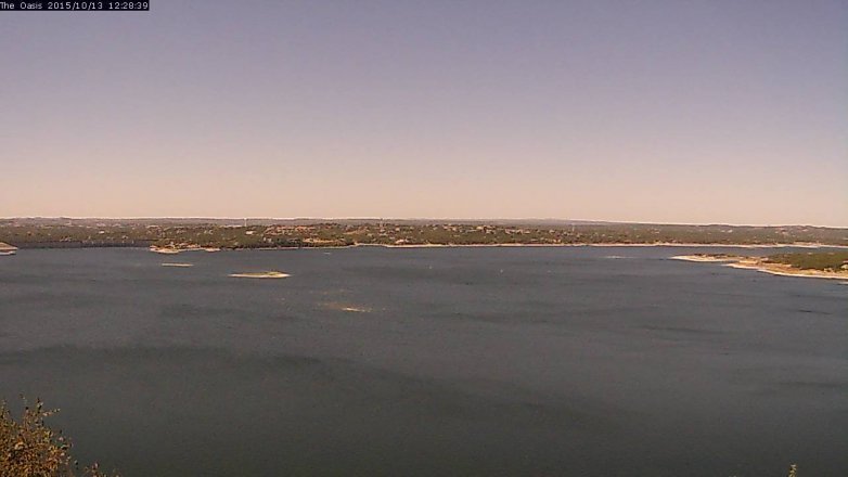 Lake Travis webcam, October 13, 2015 11:35 AM CT