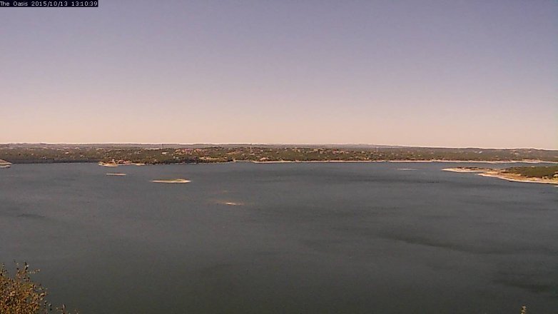 Lake Travis webcam, October 13, 2015 12:15 PM CT
