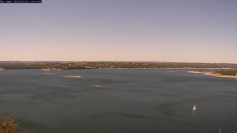 Lake Travis webcam, October 13, 2015 12:20 PM CT