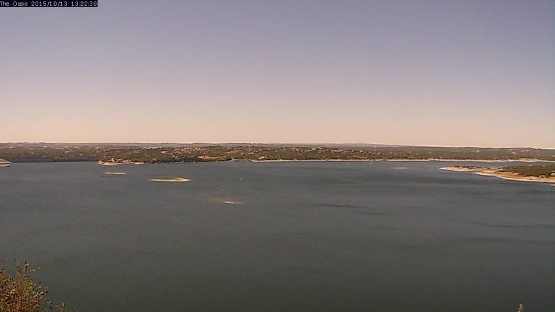 Lake Travis webcam, October 13, 2015 12:30 PM CT