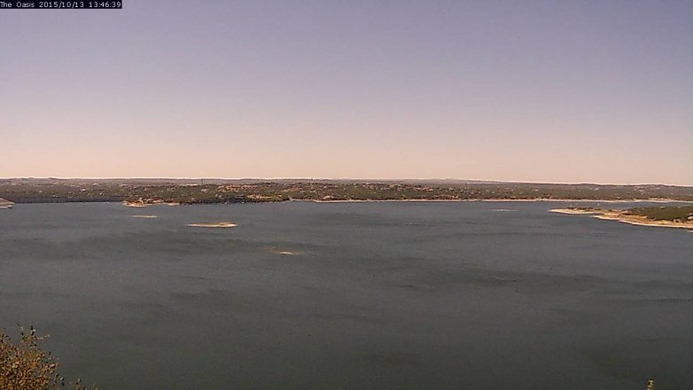 Lake Travis webcam, October 13, 2015 12:50 PM CT