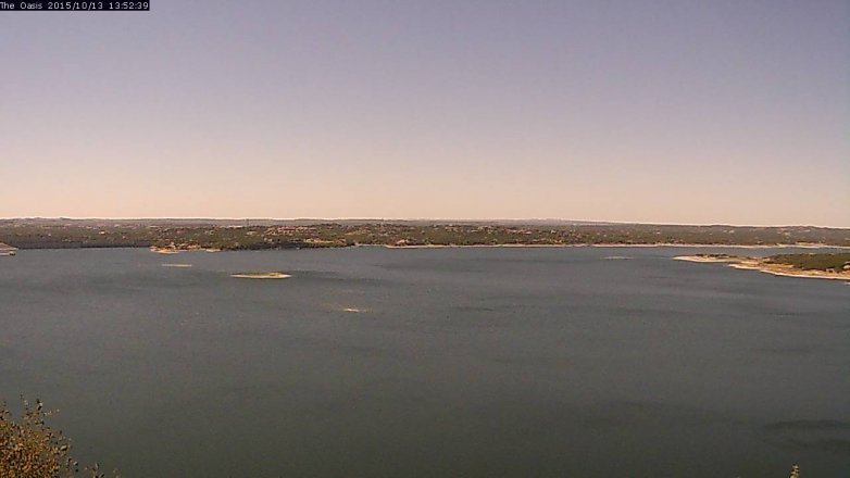 Lake Travis webcam, October 13, 2015 1:00 PM CT