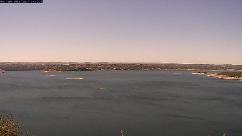 Lake Travis webcam, October 13, 2015 1:05 PM CT