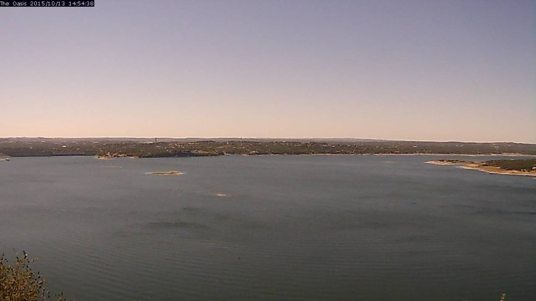 Lake Travis webcam, October 13, 2015 2:00 PM CT