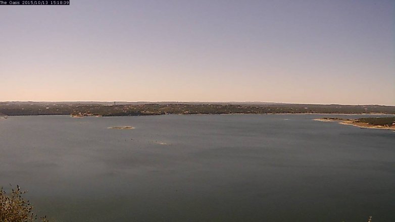 Lake Travis webcam, October 13, 2015 2:25 PM CT