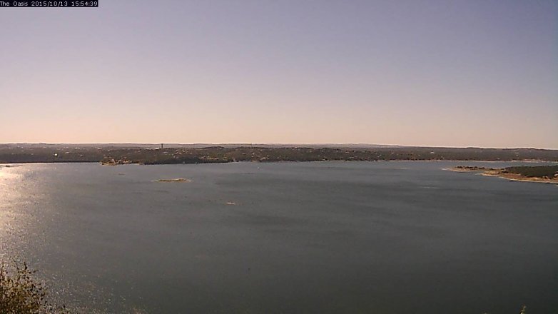 Lake Travis webcam, October 13, 2015 3:00 PM CT