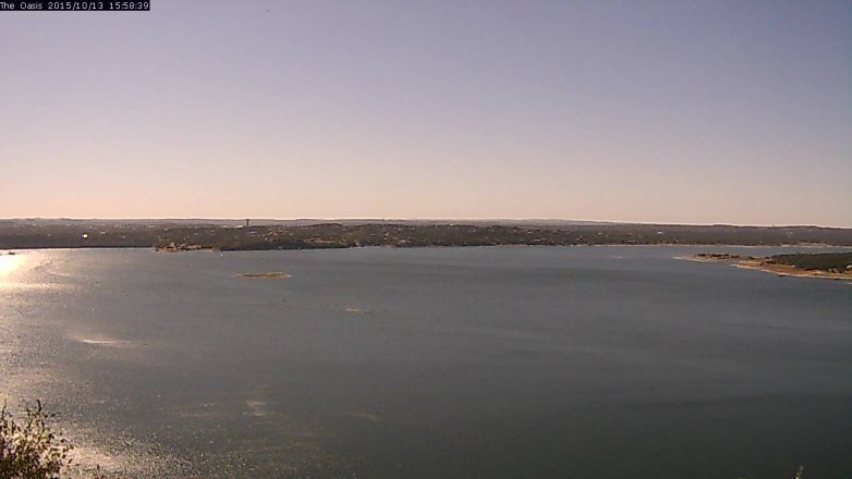 Lake Travis webcam, October 13, 2015 3:05 PM CT