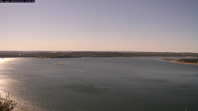 Lake Travis webcam, October 13, 2015 3:10 PM CT