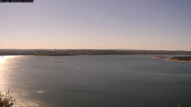 Lake Travis webcam, October 13, 2015 3:15 PM CT