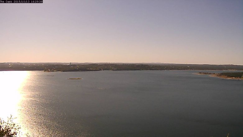 Lake Travis webcam, October 13, 2015 3:35 PM CT