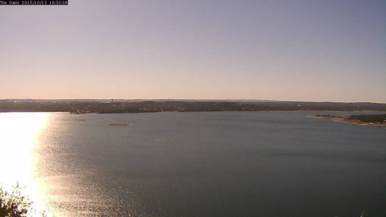 Lake Travis webcam, October 13, 2015 3:40 PM CT