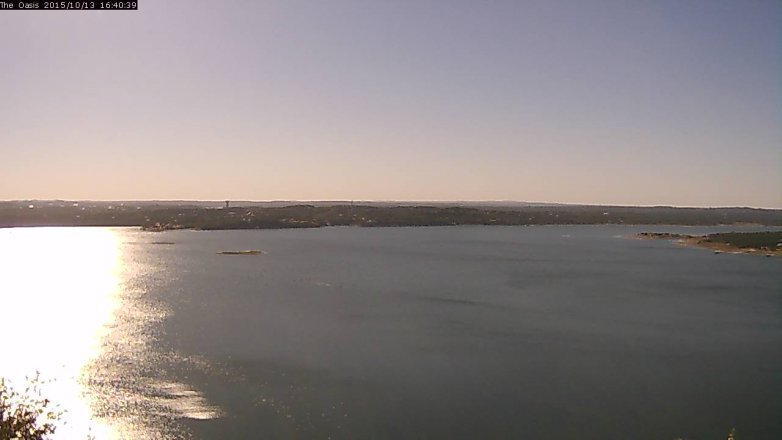 Lake Travis webcam, October 13, 2015 3:45 PM CT