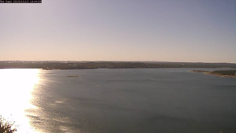 Lake Travis webcam, October 13, 2015 3:50 PM CT