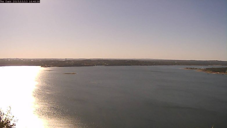 Lake Travis webcam, October 13, 2015 3:55 PM CT