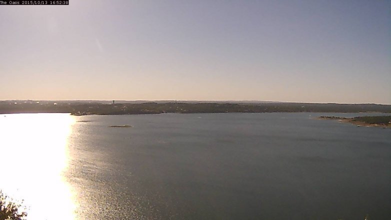 Lake Travis webcam, October 13, 2015 4:00 PM CT