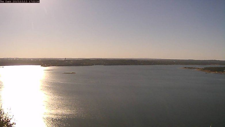 Lake Travis webcam, October 13, 2015 4:10 PM CT