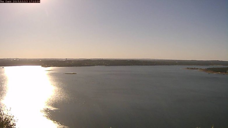 Lake Travis webcam, October 13, 2015 4:15 PM CT