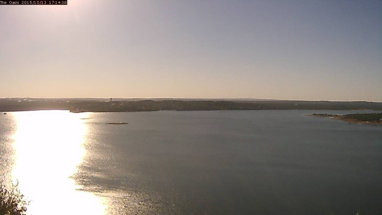 Lake Travis webcam, October 13, 2015 4:20 PM CT