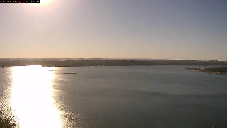 Lake Travis webcam, October 13, 2015 4:30 PM CT