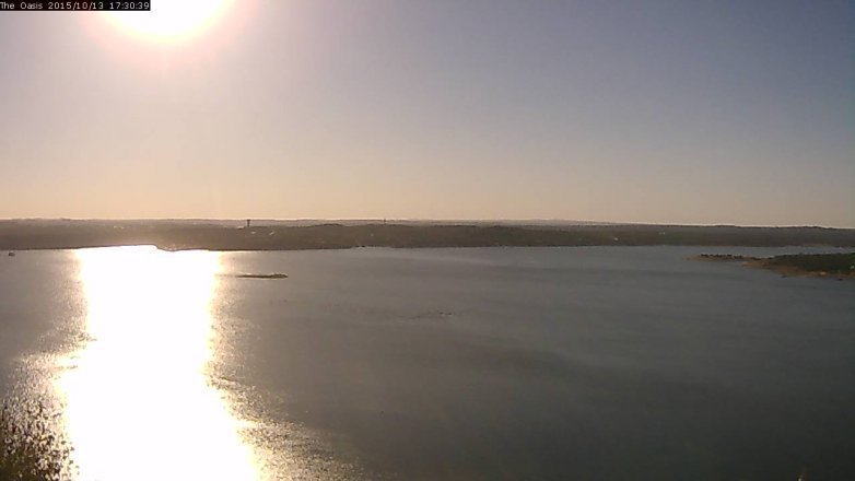 Lake Travis webcam, October 13, 2015 4:35 PM CT