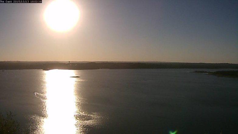 Lake Travis webcam, October 13, 2015 5:10 PM CT