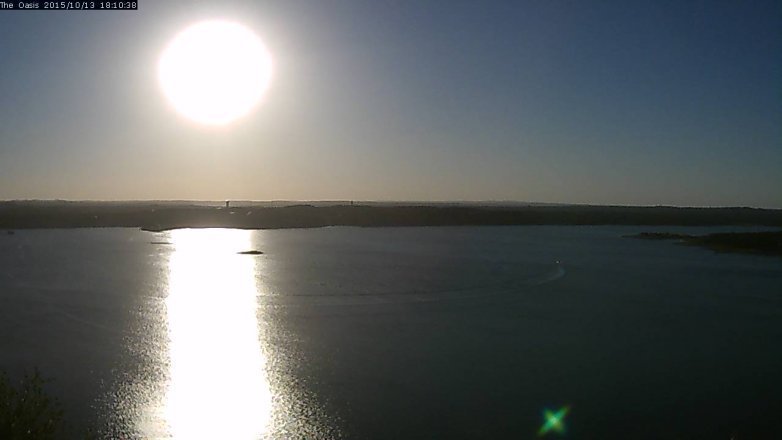 Lake Travis webcam, October 13, 2015 5:15 PM CT