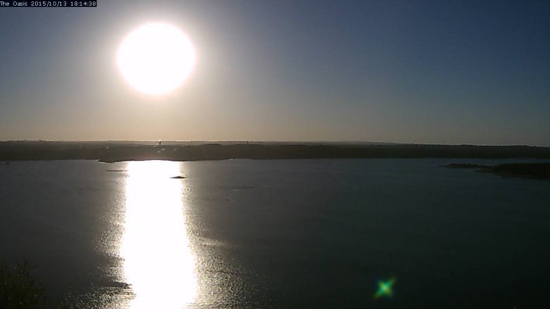 Lake Travis webcam, October 13, 2015 5:20 PM CT