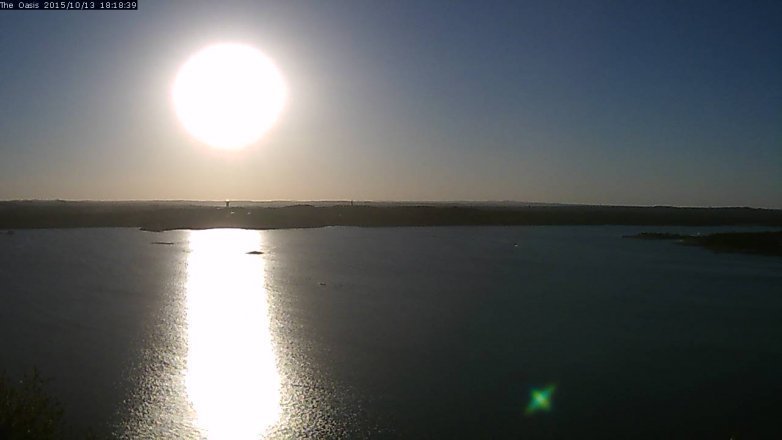 Lake Travis webcam, October 13, 2015 5:25 PM CT
