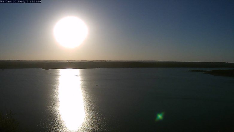 Lake Travis webcam, October 13, 2015 5:30 PM CT