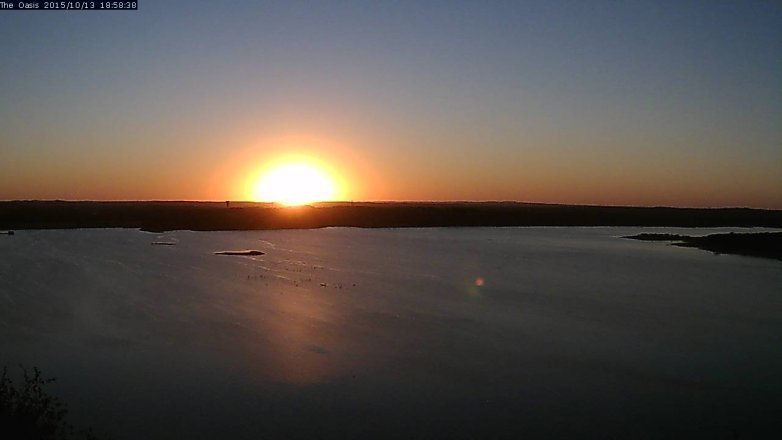 Lake Travis webcam, October 13, 2015 6:05 PM CT