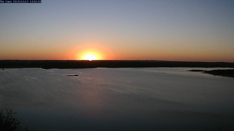 Lake Travis webcam, October 13, 2015 6:10 PM CT