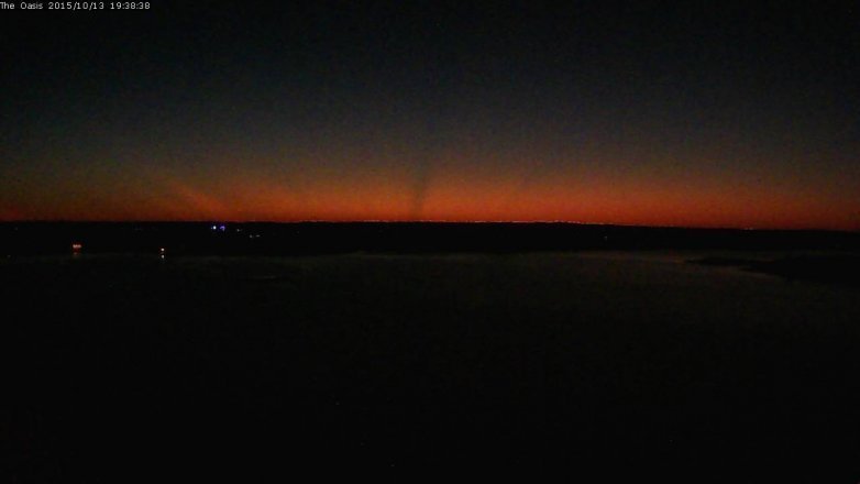 Lake Travis webcam, October 13, 2015 6:45 PM CT