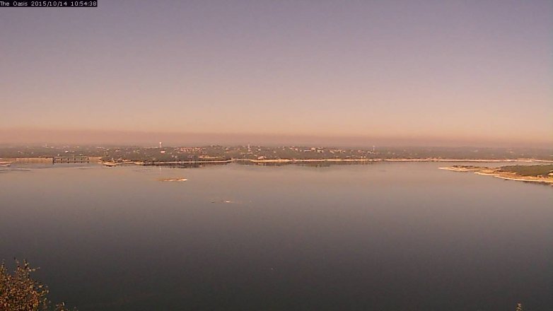 Lake Travis webcam, October 14, 2015 10:00 AM CT