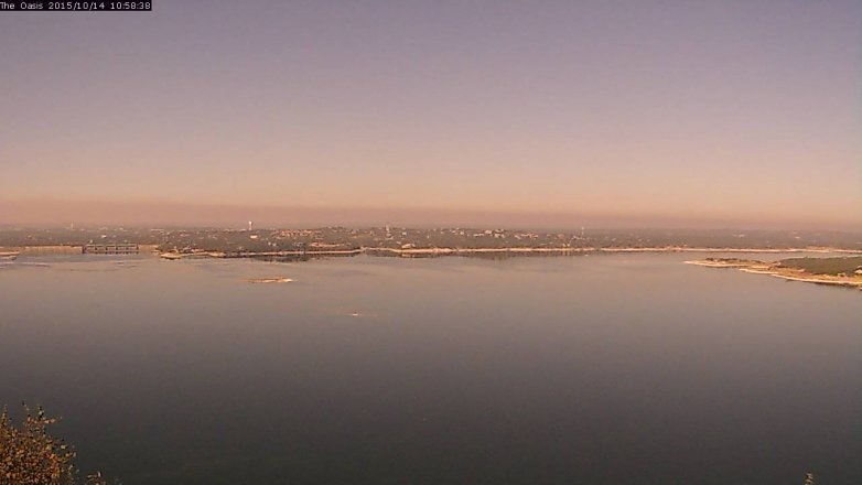 Lake Travis webcam, October 14, 2015 10:05 AM CT