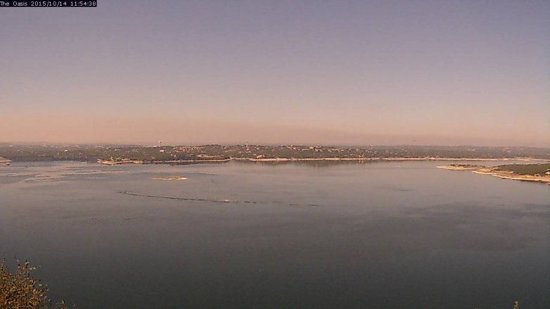 Lake Travis webcam, October 14, 2015 11:00 AM CT