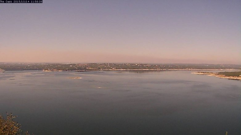 Lake Travis webcam, October 14, 2015 11:05 AM CT