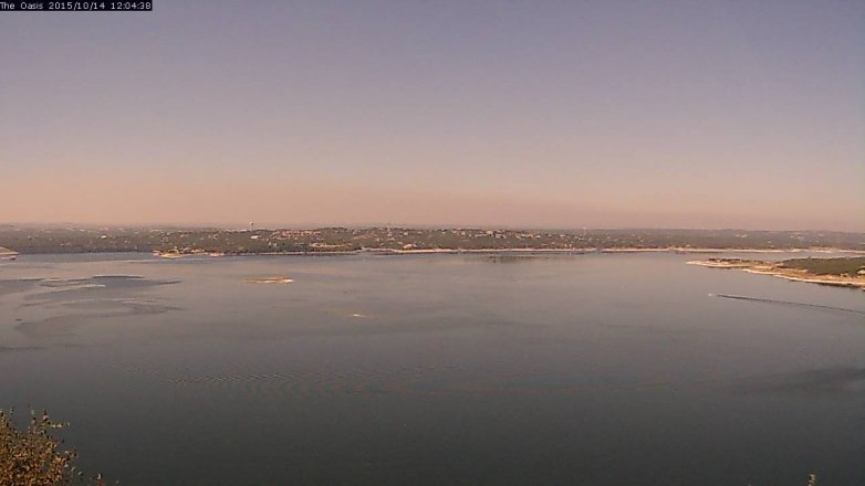 Lake Travis webcam, October 14, 2015 11:10 AM CT
