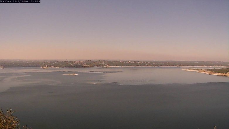 Lake Travis webcam, October 14, 2015 11:20 AM CT