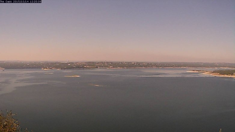 Lake Travis webcam, October 14, 2015 11:25 AM CT