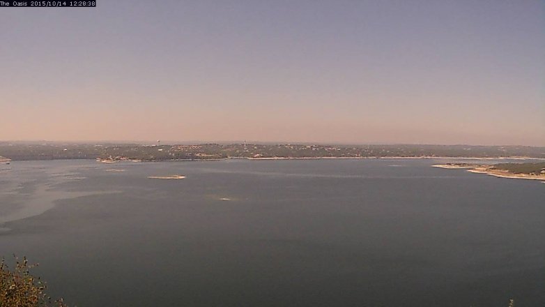 Lake Travis webcam, October 14, 2015 11:35 AM CT