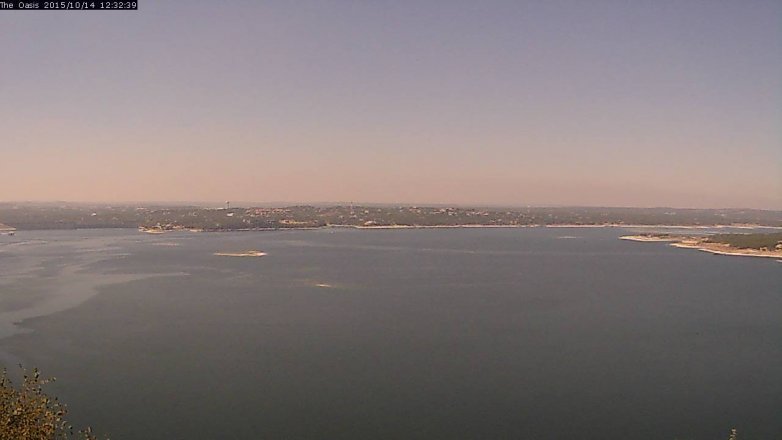Lake Travis webcam, October 14, 2015 11:40 AM CT