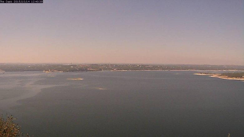 Lake Travis webcam, October 14, 2015 11:50 AM CT