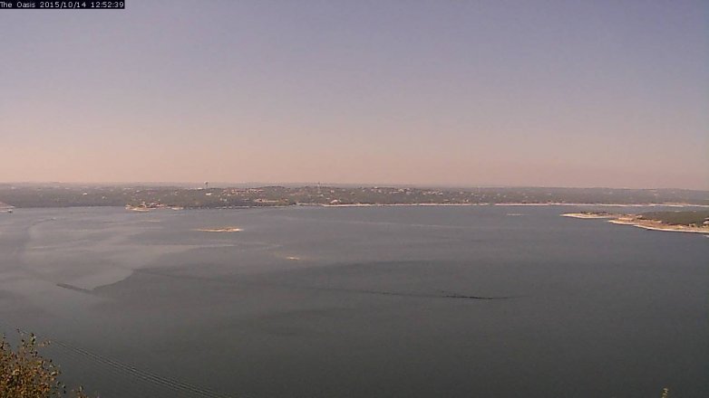 Lake Travis webcam, October 14, 2015 12:00 PM CT
