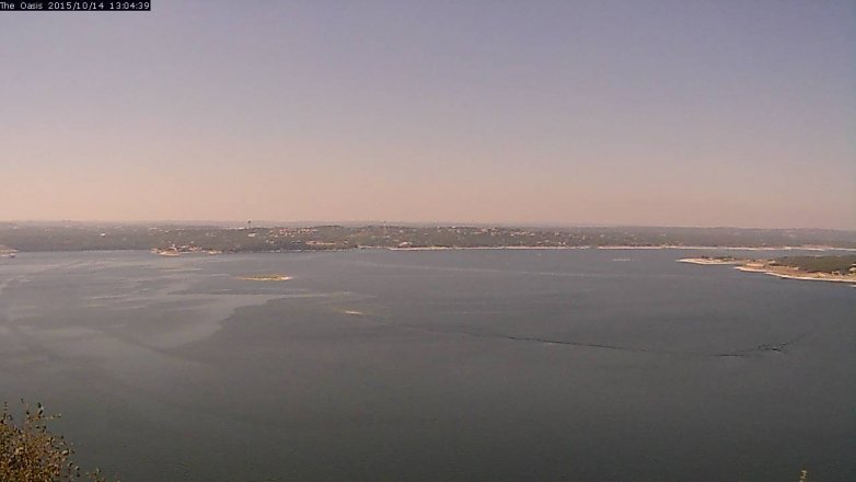 Lake Travis webcam, October 14, 2015 12:10 PM CT
